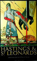 HASTINGS ST LEONARDS Vintage Advert A4 Photo Print