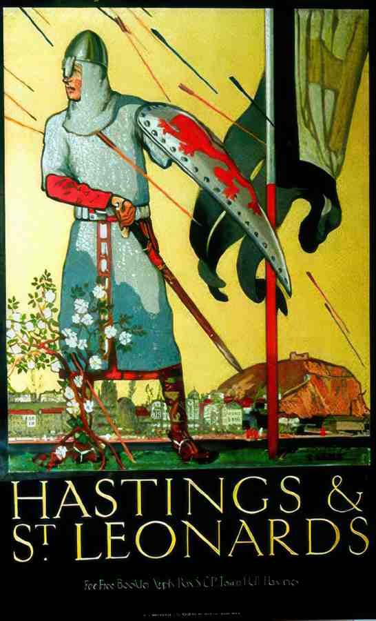 HASTINGS ST LEONARDS Vintage Advert A4 Photo Print
