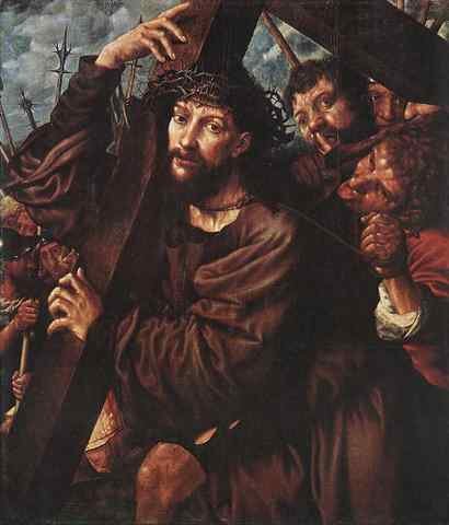 HEMESSEN Jan Sanders van Christ Carrying The Cross A4 Photo Print