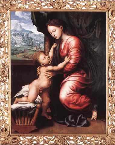 HEMESSEN Jan Sanders van Virgin And Child A4 Photo Print