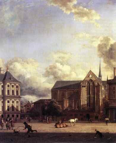 HEYDEN Jan van der Dam Square Amsterdam A4 Photo Print