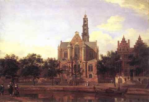 HEYDEN Jan van der View Of The Westerkerk Amsterdam 1670 A4 Photo Print