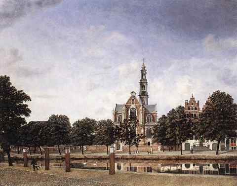 HEYDEN Jan van der View Of The Westerkerk Amsterdam A4 Photo Print