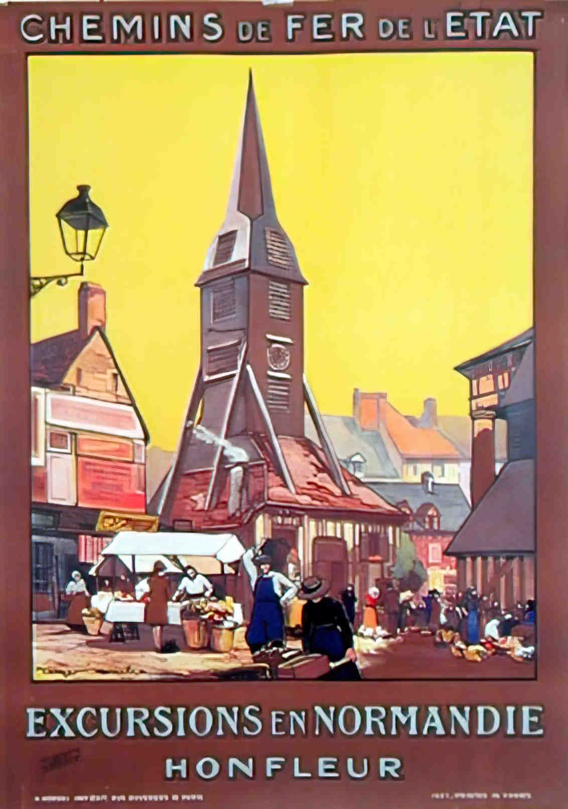 HONFLEUR Advert A4 Photo Print