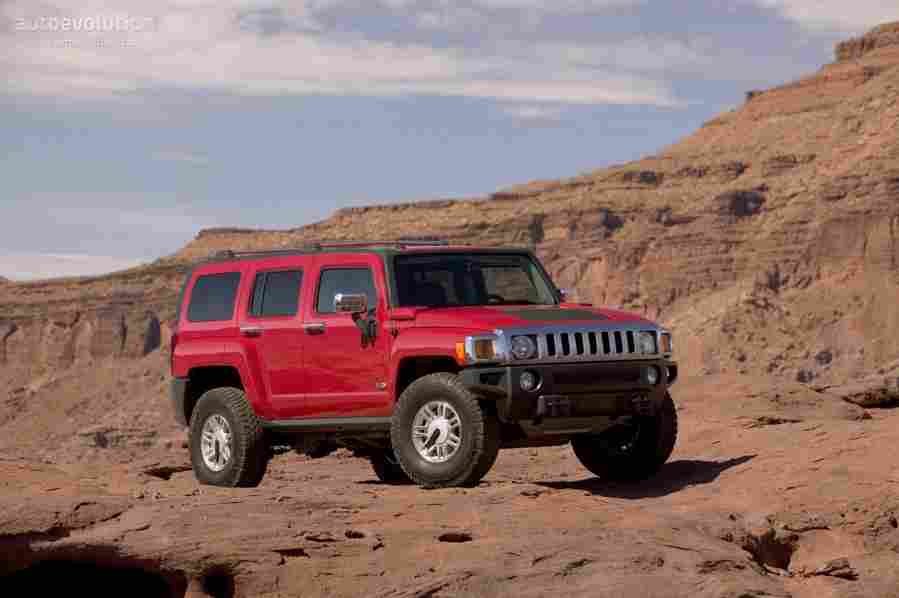 HUMMERH3 3426 2 Car A4 Photo Print