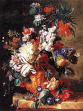 HUYSUM Jan Van Bouquet of Flowers in an Urn A4 Photo Print