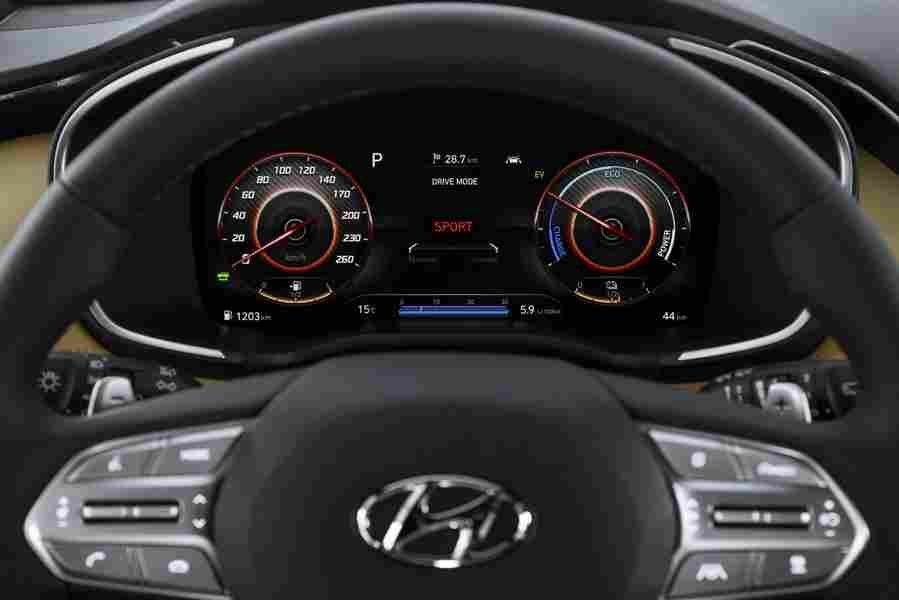 HYUNDAI Santa Fe 6834 3 Car A4 Photo Print