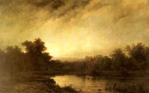 Haanen Remigius Adrianus Van River Landscape A4 Photo Print