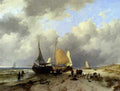 Haanen Remigius Adrianus Van Unloading The Catch A4 Photo Print
