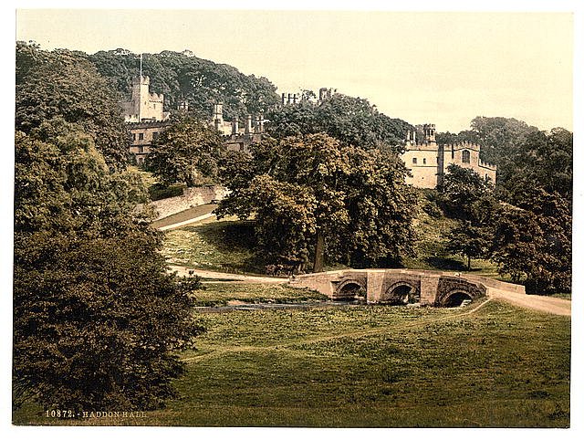 Haddon Hall Derbyshire Vintage A4 Photo Print