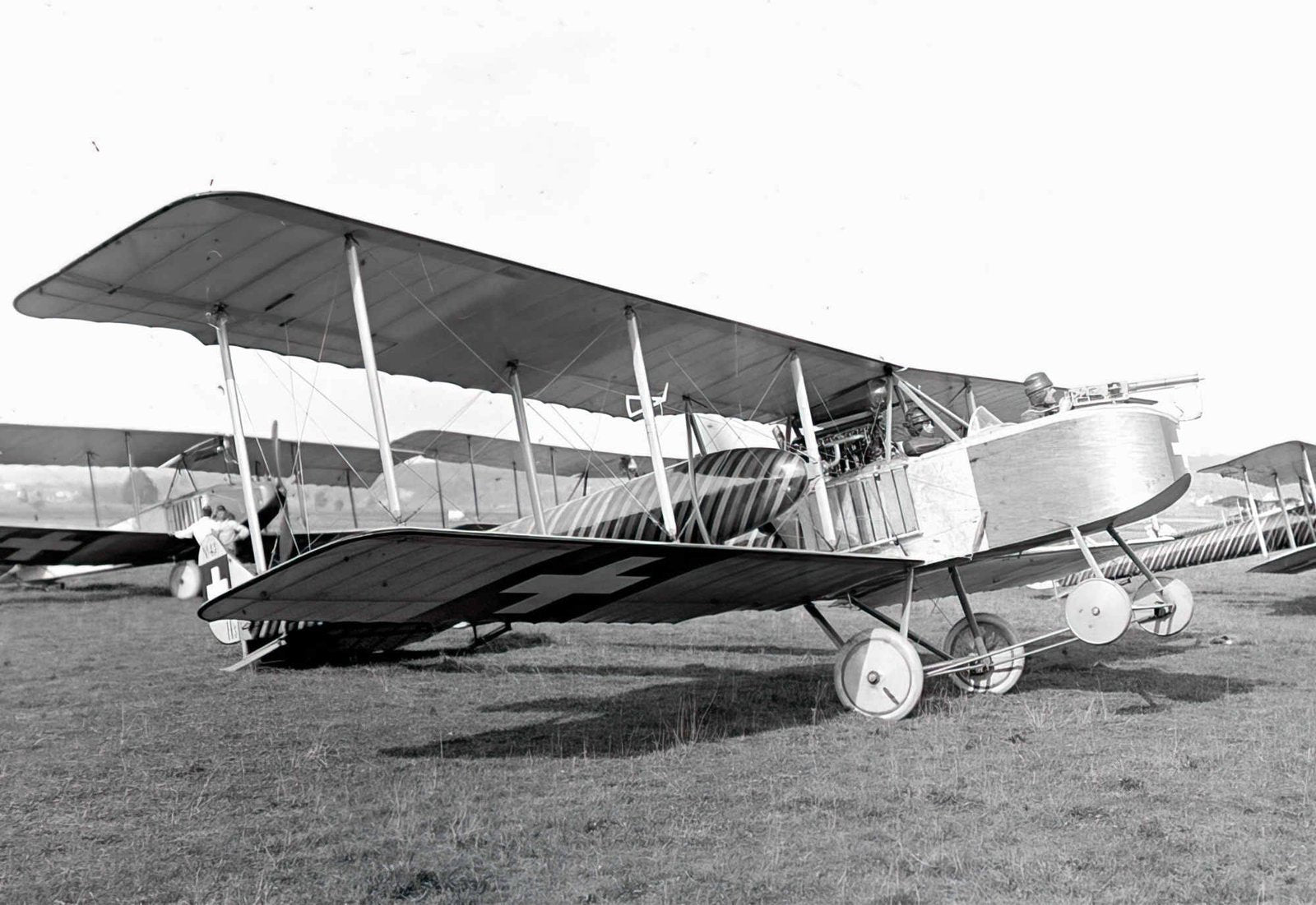 Hafeli Dh1 Twin Boom Reconnaissance Biplane Switzerland A4 Photo Print