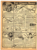 Hair Clippers Shears Home Barber 1930s barber advert A4 Photo Print