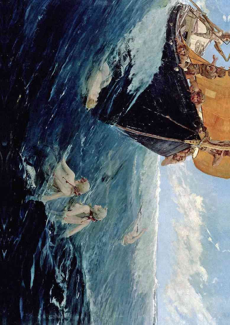 Hale Edward Matthew The Mermaids Rock 1894 A4 Photo Print