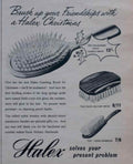 Halex Combing Brush Vintage Retro Advert Poster A4 Photo Print