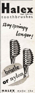 Halex Toothbrushes Springy Vintage Retro Advert Poster A4 Photo Print
