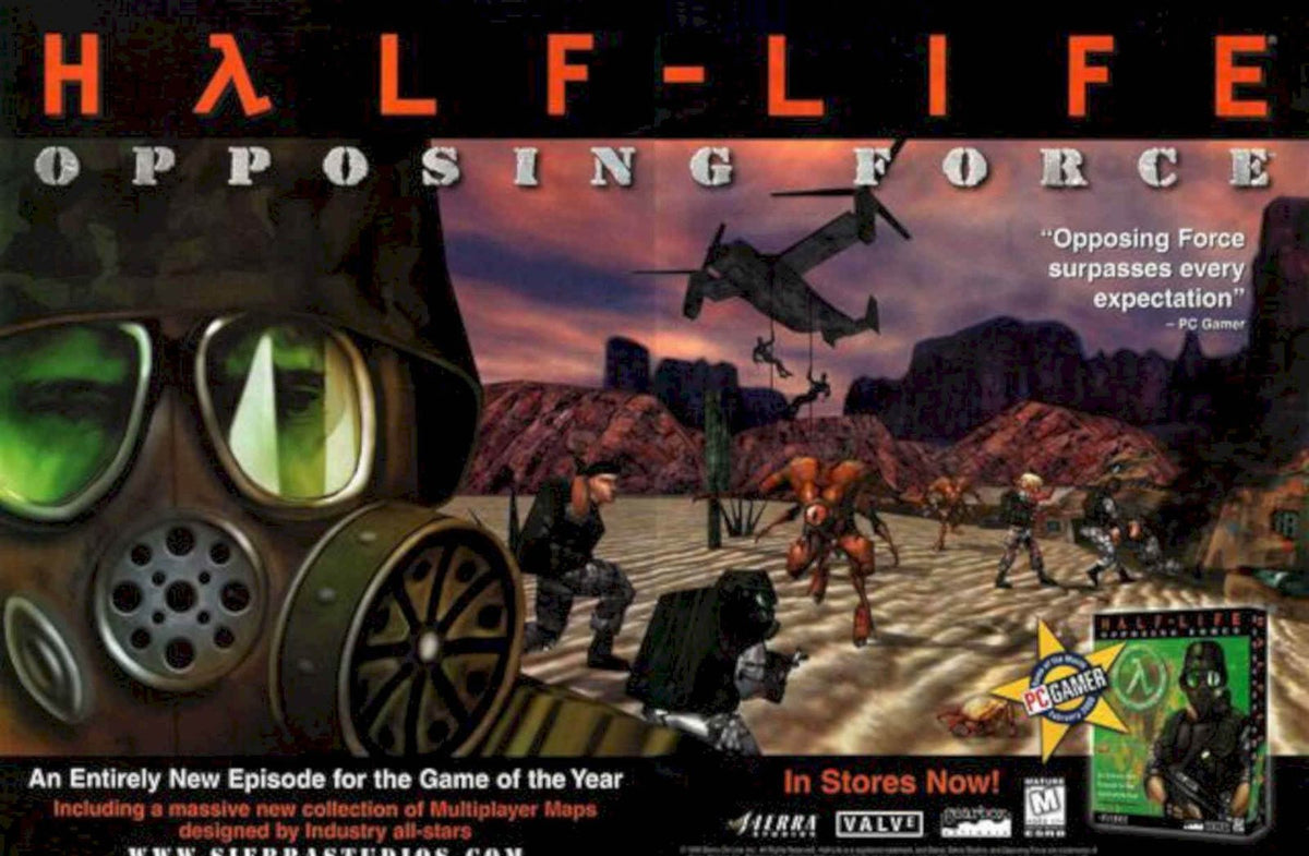 Half Life Opposing Vintage Retro Advert Poster A4 Photo Print