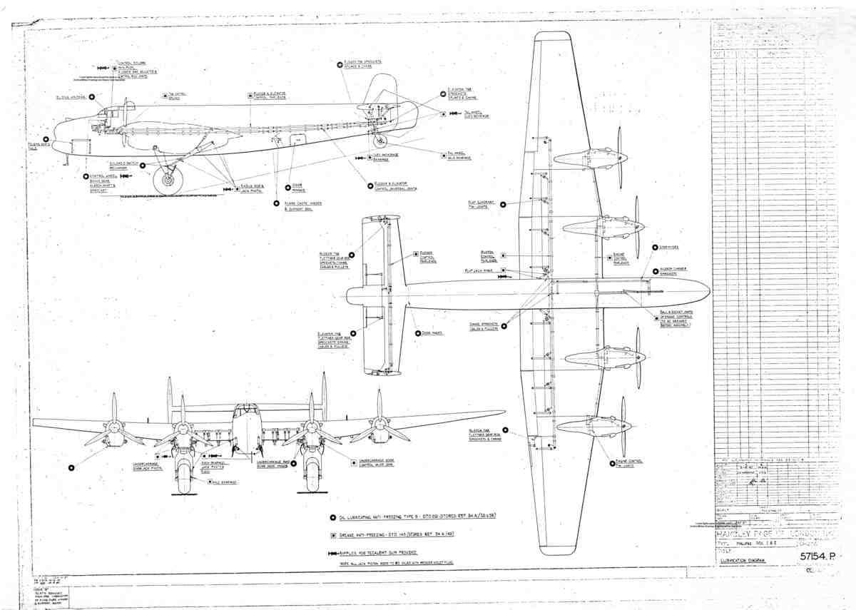 Halifax Blueprints HP Halifax GA dimmensioned multi view A4 Photo Print