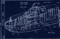 Halifax Blueprints front fuselage A4 Photo Print