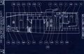 Halifax Blueprints fuselage centre A4 Photo Print