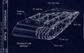 Halifax Blueprints intermediate plane A4 Photo Print
