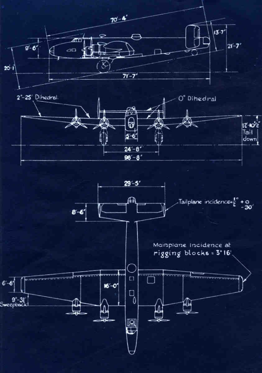 Halifax Blueprints leading particulars GA A4 Photo Print