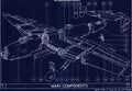 Halifax Blueprints main sections A4 Photo Print