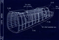 Halifax Blueprints rear bay fuselage A4 Photo Print