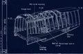 Halifax Blueprints rear fuselage A4 Photo Print