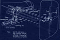 Halifax Blueprints tail drawing A4 Photo Print