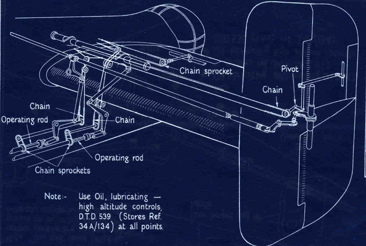 Halifax Blueprints tail drawing A4 Photo Print