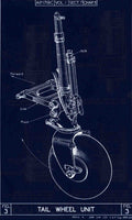 Halifax Blueprints wheel drawing A4 Photo Print