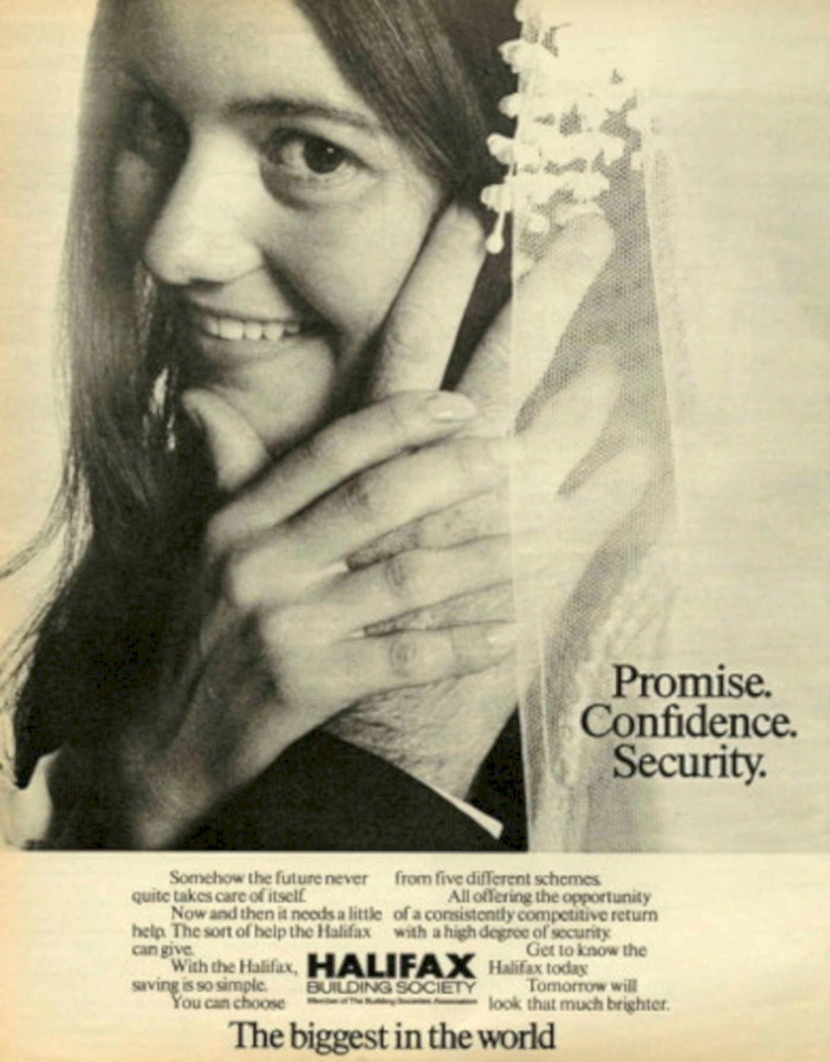 Halifax Promise Security 1970s Vintage Retro Advert