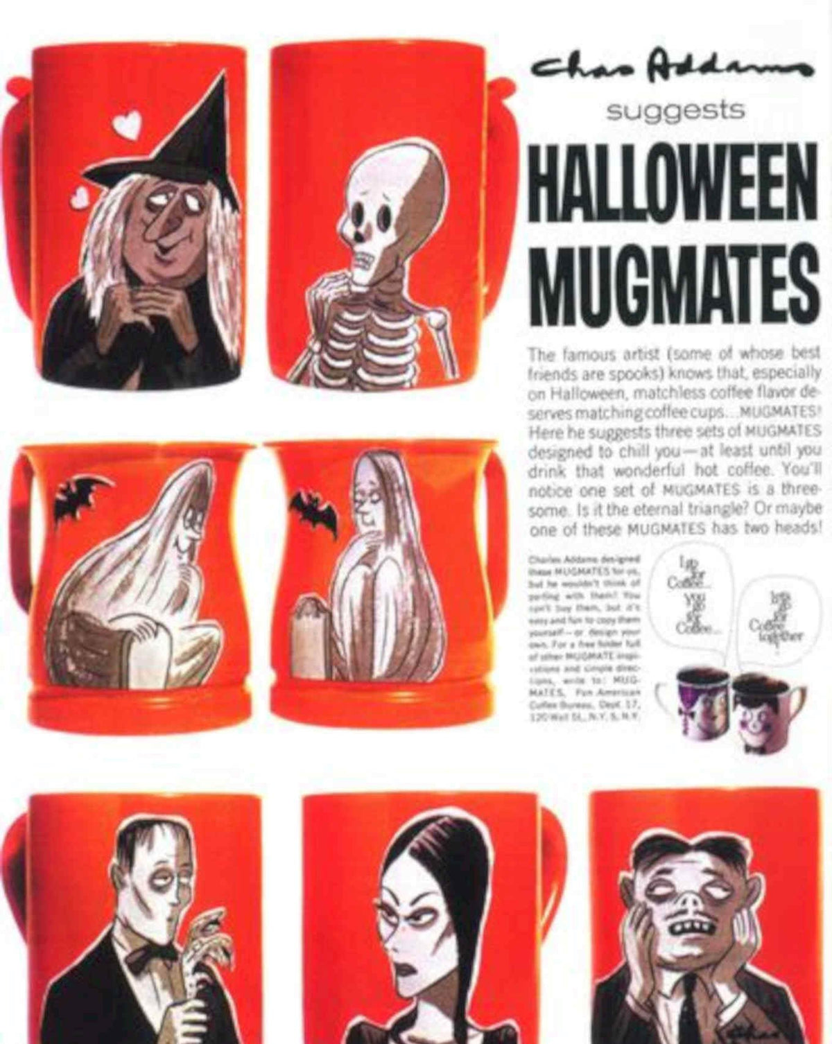 Halloween Mugmats Adamas Vintage Retro Advert Poster A4 Photo Print
