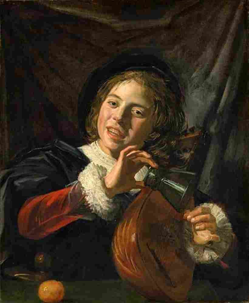 Hals Boy with a Lute Art A4 Photo Print