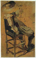 Hals Dirck Seated Man With Sword A4 Photo Print