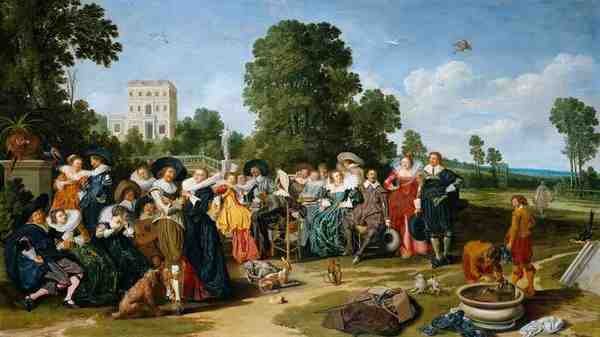 Hals Dirck The Fete Champetre A4 Photo Print