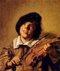 Hals Frans Boy Playing A Violin A4 Photo Print