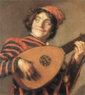 Hals Frans Buffoon Playing A Lute A4 Photo Print