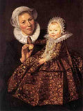 Hals Frans Catharina Hooft With Her Nurse A4 Photo Print