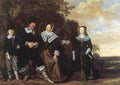 Hals Frans Family Group In A Landscape A4 Photo Print