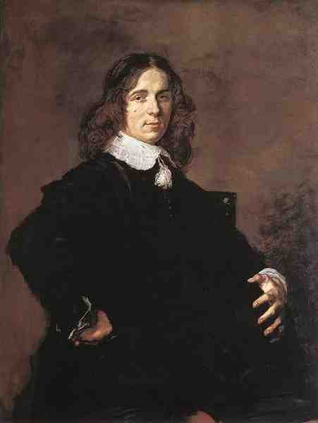 Hals Frans Portrait Of A Seated Man Holding A Hat A4 Photo Print