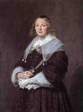 Hals Frans Portrait Of A Standing Woman A4 Photo Print