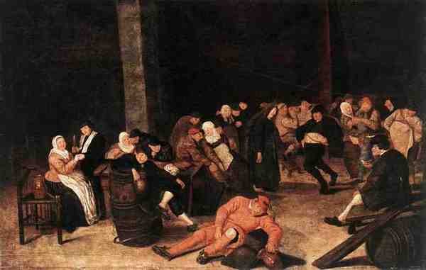 Hals Harmen Peasants At A Wedding Feast A4 Photo Print