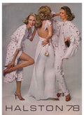 Halston 78 Fashion Vintage Retro Advert Poster A4 Photo Print