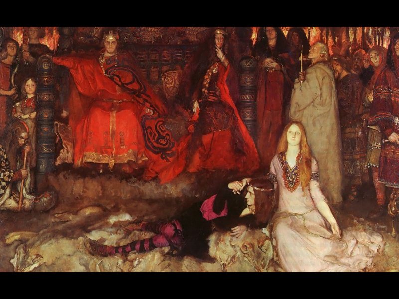 Hamlet play scene Art A4 Photo Print UK