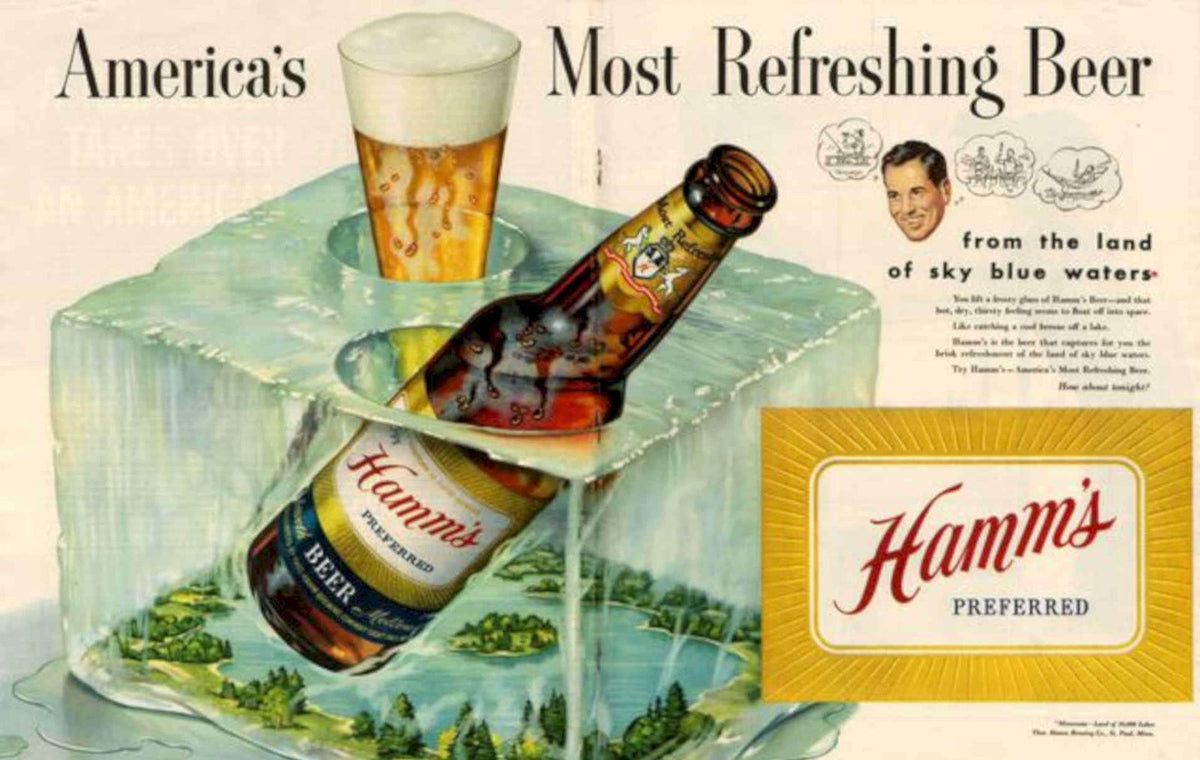 Hamms Beer Landscape Vintage Retro Advert Poster A4 Photo Print