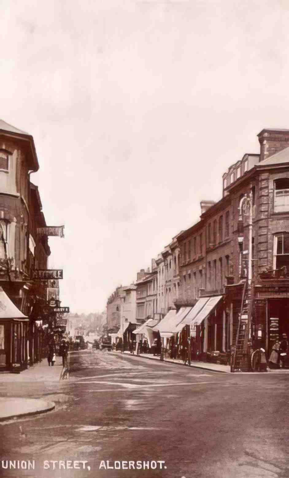 Hampshire Aldershot Union Street Vintage A4 Photo Print