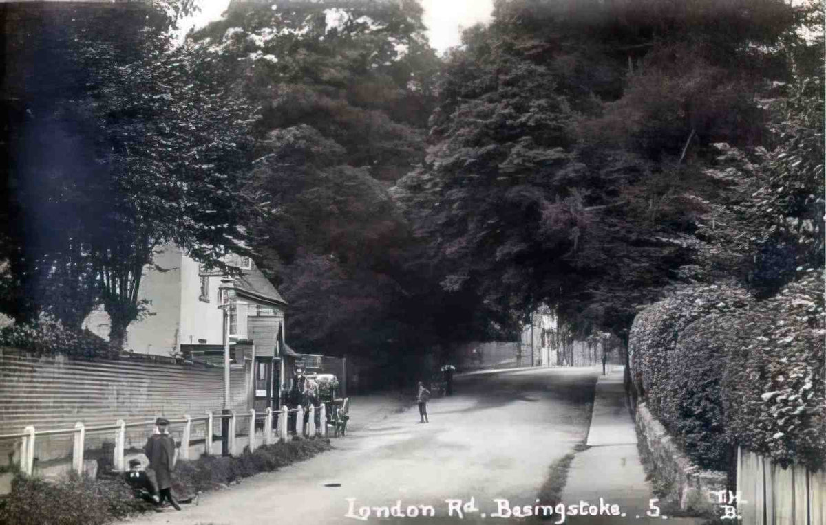 Hampshire Basingstoke London Road 1910s Vintage A4 Photo Print