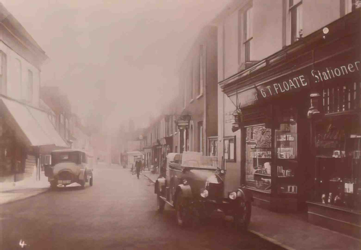 Hampshire Bishops Waltham High Street Vintage A4 Photo Print