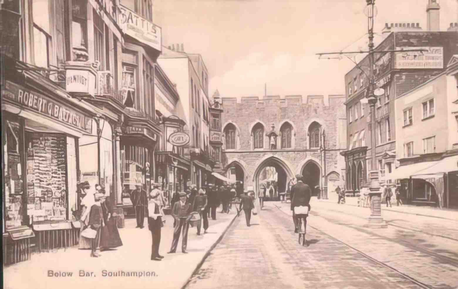 Hampshire Southampton Below Bar 1910s Vintage A4 Photo Print